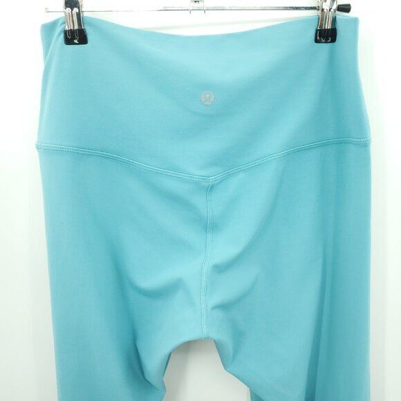 Lululemon Align High-Rise Lined Crop 23" Sz 10 Tidal Teal Blue - Picture 12 of 16
